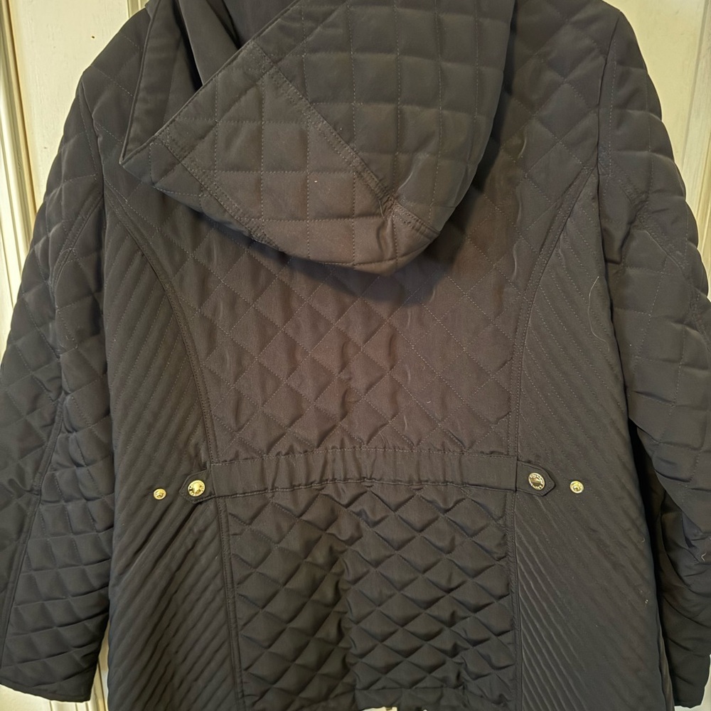 Laundry By Shelli Segal Black Quilted Puffer Jacket